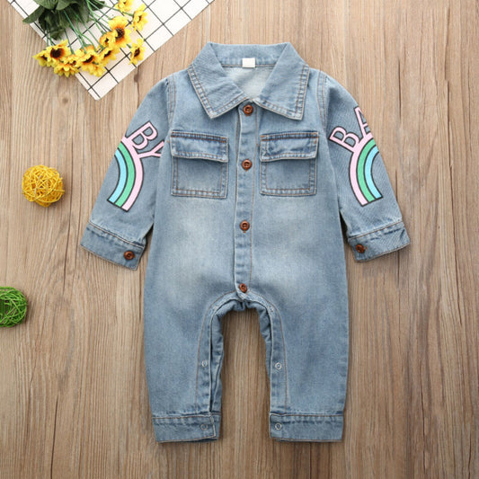 0 18M Toddler Baby Boys Kids Rompers Long Sleeve