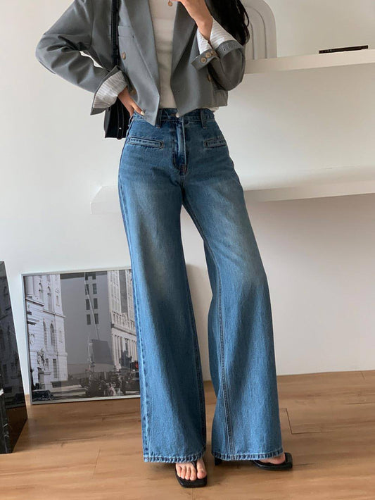 Retro High Waist Slimming Jeans Women | Carmine Juneberry
