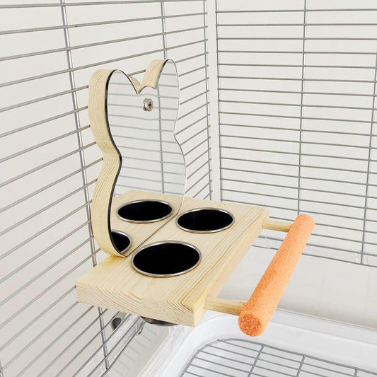 Interactive Parrot Puzzle Bird Toy With Stainless Steel Claw Stand And