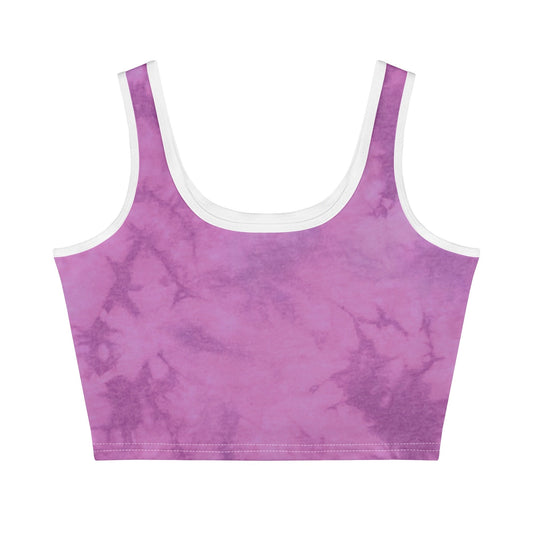 Womens Casual Summer Sleeveless Stretch Crop Tank Top | Square Neck Crop Top