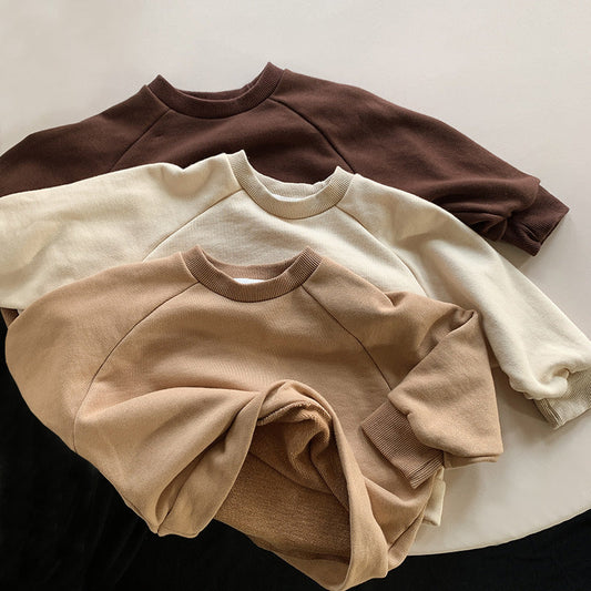 Baby Kid Unisex Solid Color Hoodies Swearshirts Wholesale 220909252