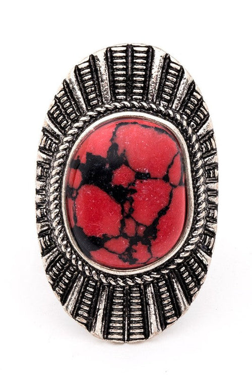 Western Statement Stone Ring