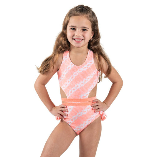 Orange Tie Dye - Trikini - Kids Swimwear