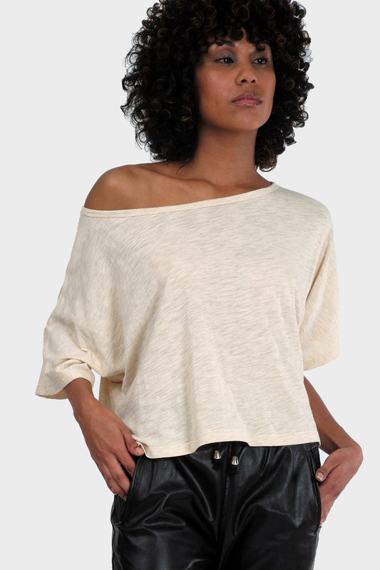 LUMI ORGANIC CROP TOP | Gold Felix