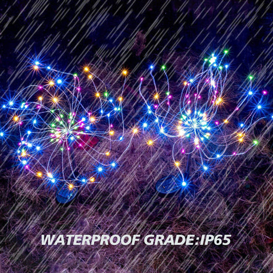 120LED Solar Firework Lights Garden Christmas Decorations