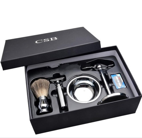 Luxury Shaving Set for Men – Double Edge Safety Razor with Badger Hair