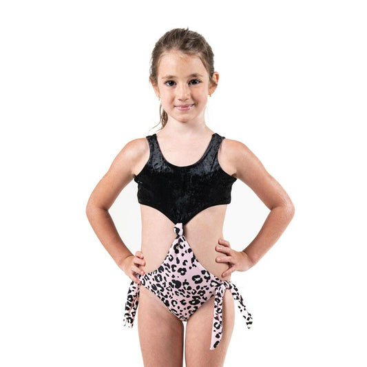 Pink Leopard - Trikini - Kids Swimwear