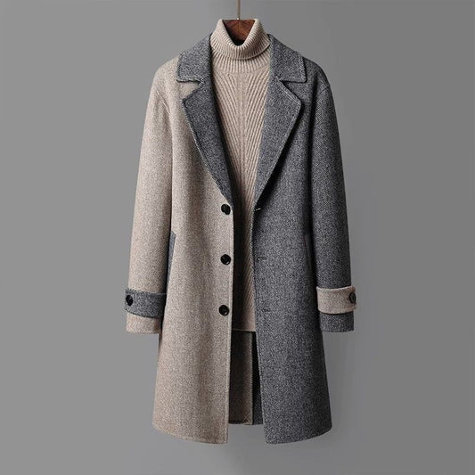 CorduLux™ Men's Wool Coat – Premium Style & Warmth