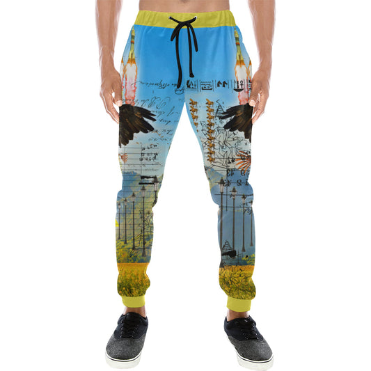 ROCKET GIRL II Men's All Over Print Sweatpants
