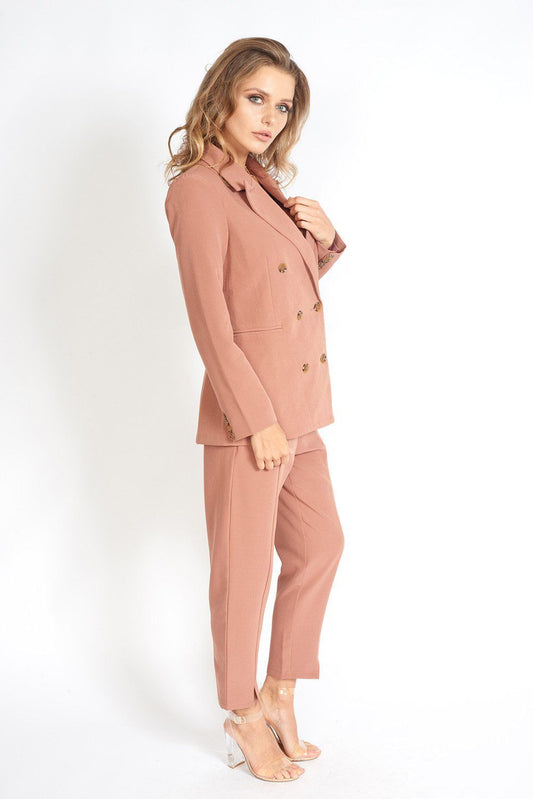 Business Babe 90s Fit Double Breasted Blazer | Azure Thanatos