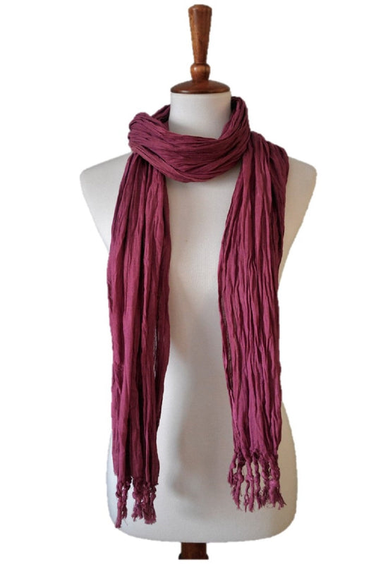 Everyday essential Natural Soft Lightweight Pure Cotton gauge Scarf