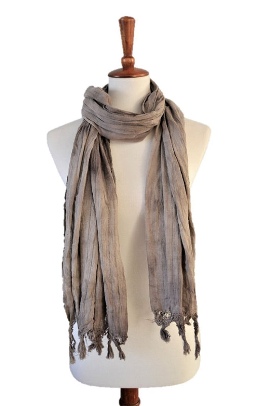 Everyday essential Natural Soft Lightweight Pure Cotton gauge Scarf