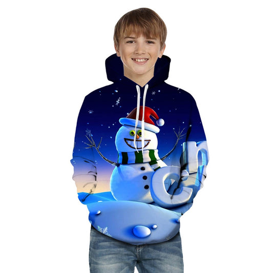 Children Kids Baby Boy Christmas Hoodie Sweatshirt