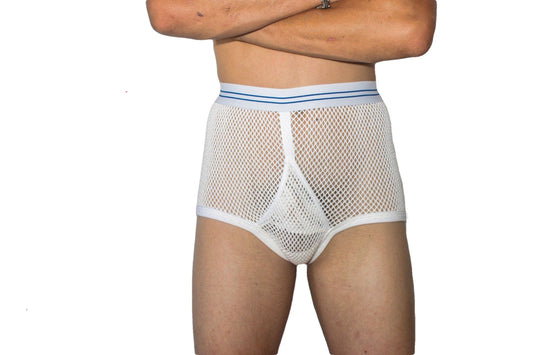 Mens Classic Underwear Underpants with double seat and Y front panel