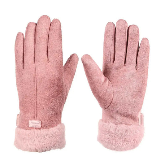 Women Full Finger Gloves USB Charging Heating Gloves 3D Ergonomics