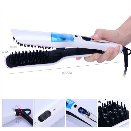 Professional Ceramic Hair Straightening Comb Brush