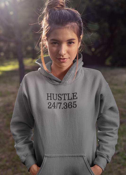 Hustle Harder Women Hoodie | Cozy, Stylish & Empowering Cotton/Poly Fleece