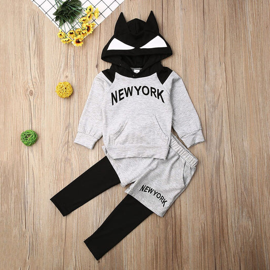 Infant Baby Boy Kid Long Sleeve Printing Hooded