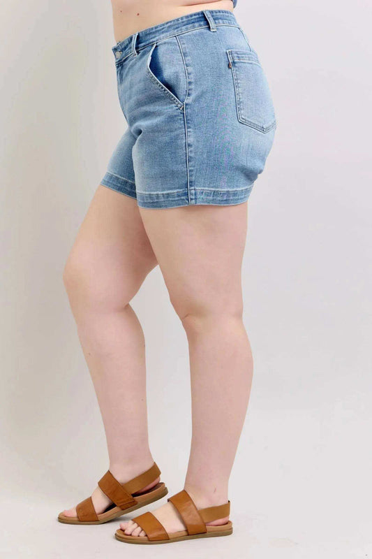 Judy Blue Plus Size High Rise Denim Shorts 15289