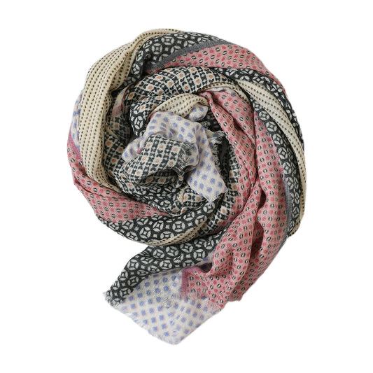 Premium & Soft Quality Printed Scarf Cashmere Wool Lightweight
