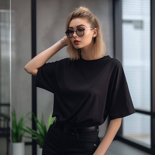 Fashion Retro Loose Cotton Half Sleeves Women T-Shirt | Comfortable & Stylish