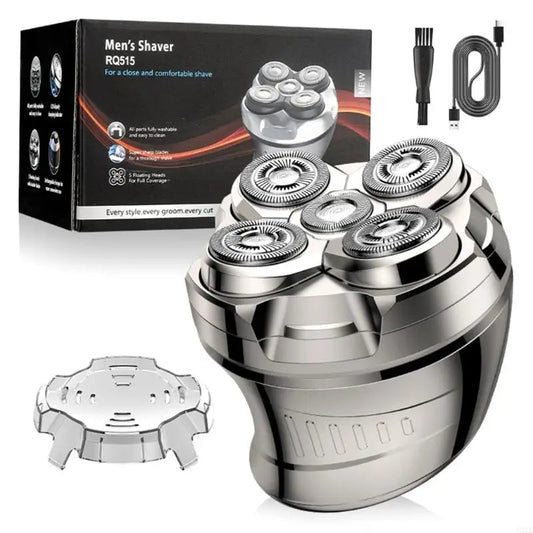 New Portable Electric Shaver with 5 Floating Heads Beard Shaving