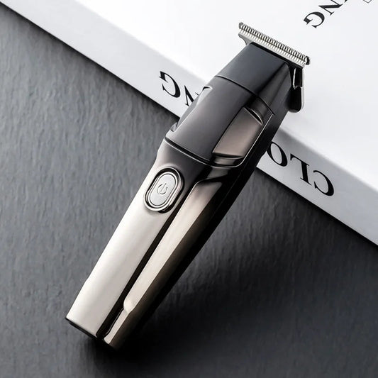 Professional Rechargeable Men's Hair Trimmer Engraved Notch Styling