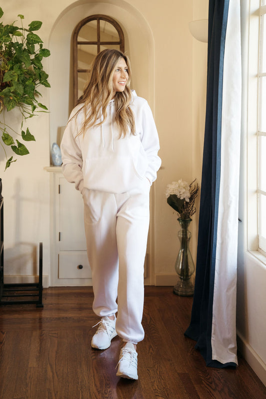 Unisex Sweatpants White - Gender Neutral