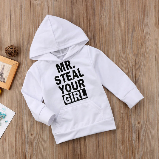 Toddler Kids Boy Girl Cotton Letters Hoodies