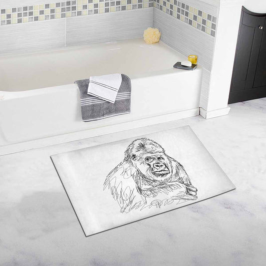 Uniquely You Bath Mat / Gorilla Bath Rug 20" x 32"