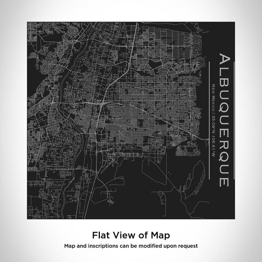 Albuquerque - New Mexico Map Tumbler in Matte Black