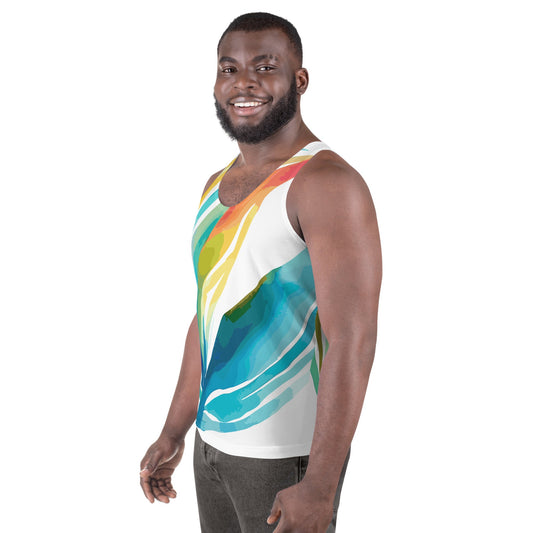 Mens Stretch Fit Tank Top - Strength and Courage Design