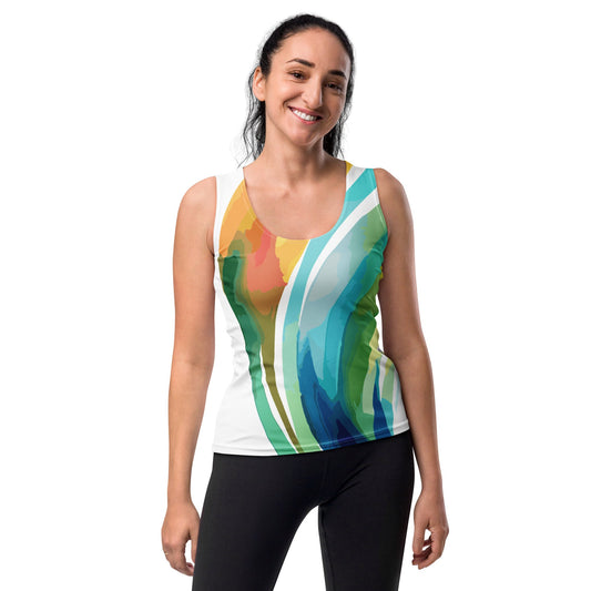 Womens Stretch Fit Tank Top - Strength and Courage Design | Lightweight & Comfortable
