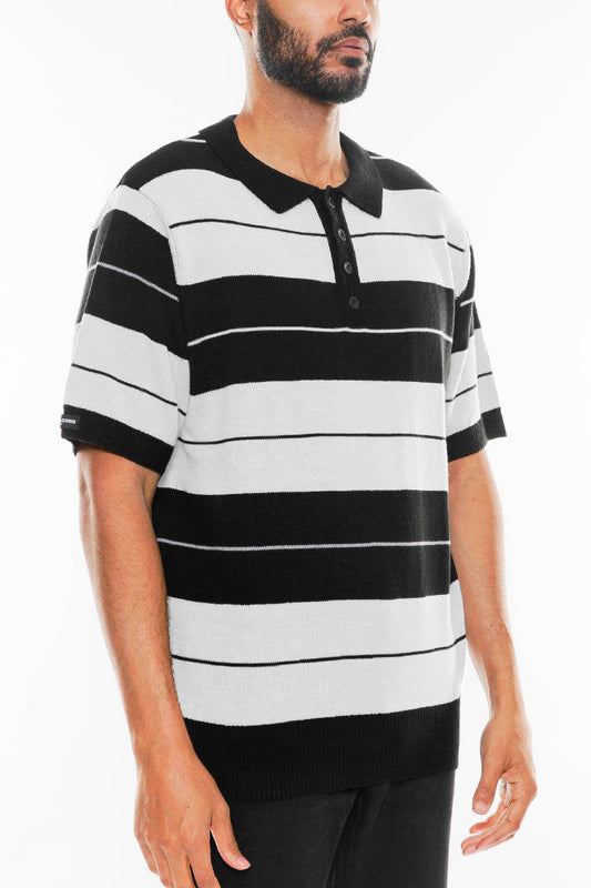 CB Striped Knit Polo