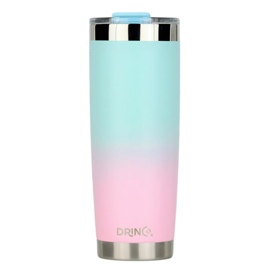 DRINCOยฎ 20oz Insulated Tumbler Spill Proof Lid 2 Straws(Macaron)