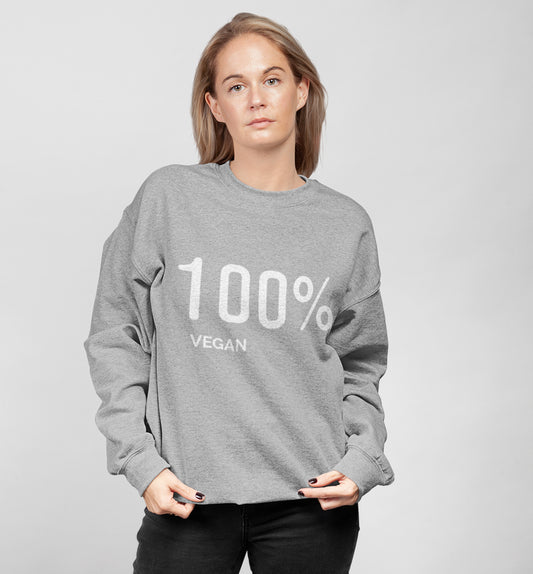 Womens 100% Vegan Logo Sweatshirt | Yellow Pandora