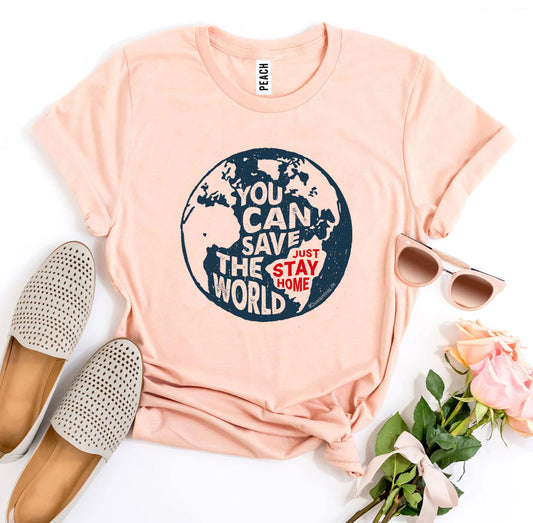 You Can Save The World T-shirt | Soft Bella Canvas Graphic Tee | Agate