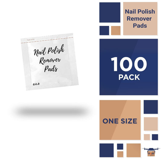 Nail Polish Remover Pads Pack of 100 Nail Polish Remover Wipes 2 ply