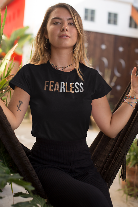 Fearless Women T-shirt | Soft 100% Cotton Graphic Tee | Scorpius