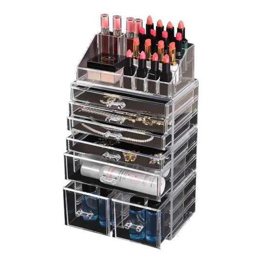 Cosmetic 7 Drawer Makeup Organizer Storage Jewellery Holder Box