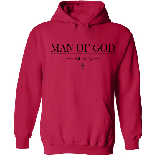 Mens Graphic Hoodie Say it Soul - Man of God Illustration - Black