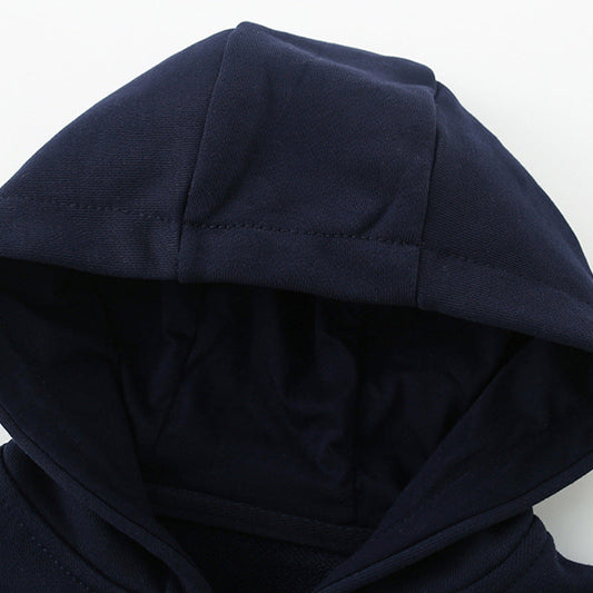 Arrival European and American Style Kids’ Hooded Zip-up Solid Color