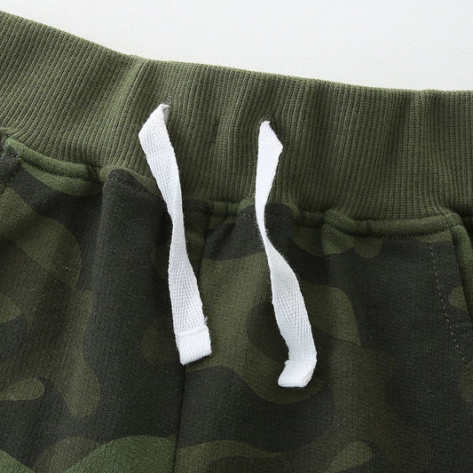 Summer Arrival Kids Boys Cotton Casual Style Camouflage Shorts