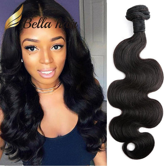 1 Piece Brazilian Hair Weave Bundle Natural Black Color Human Hair