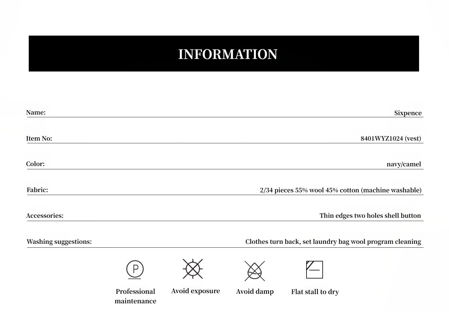 "Six Pence" round neck knitted sweater vest for women | Brown Coeus