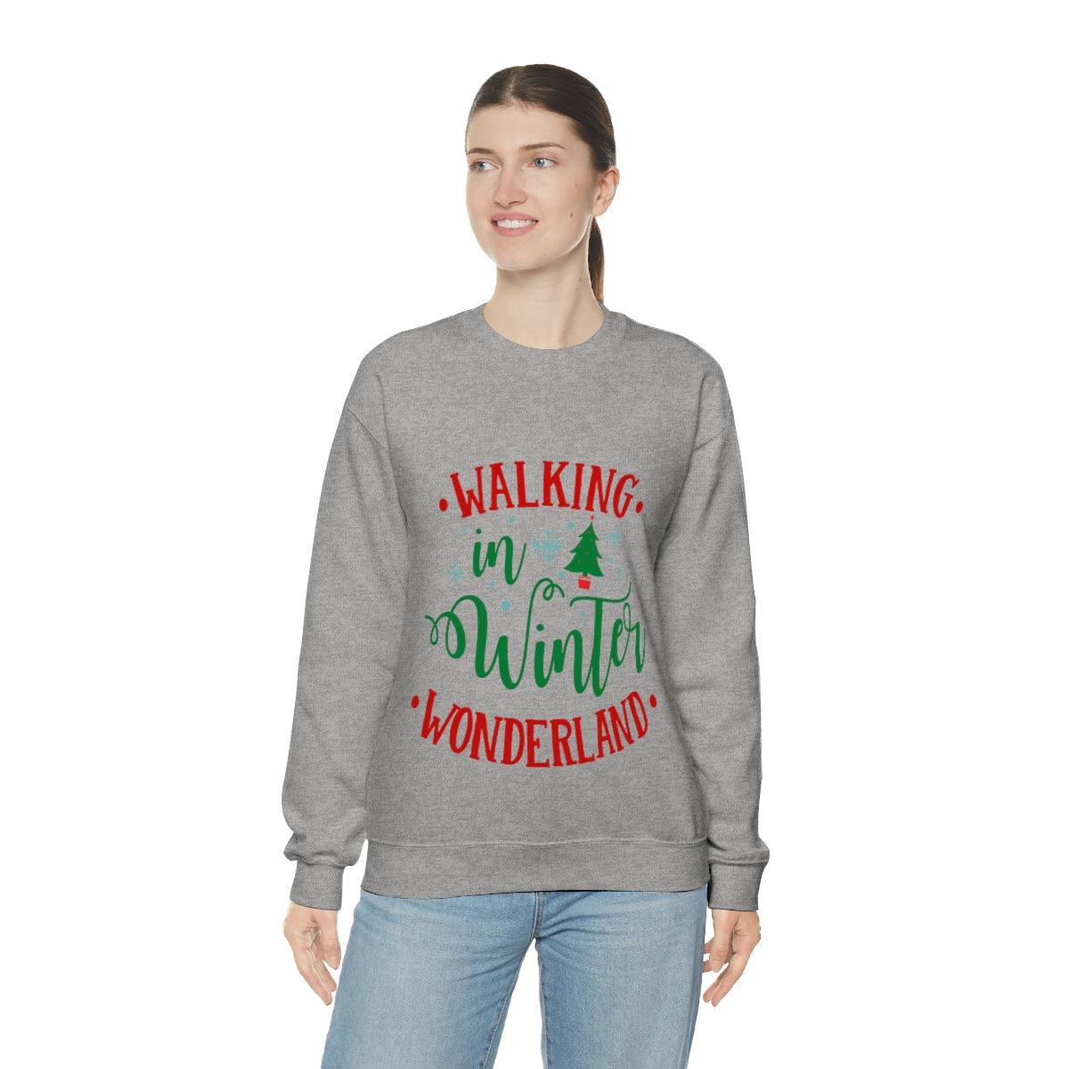 Womens Winter Wonderland Sweatshirt | Yellow Pandora