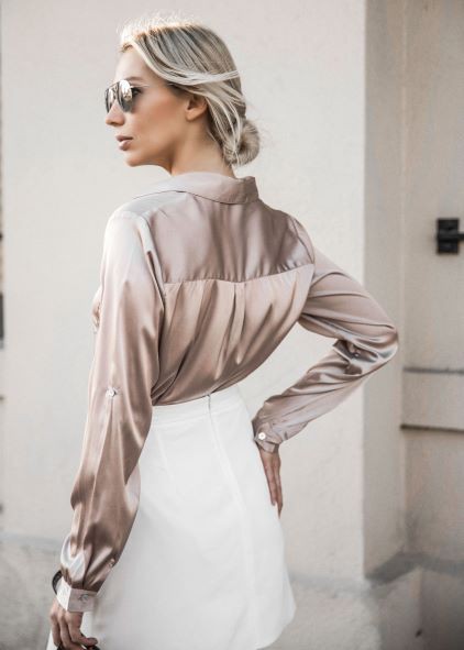 White Button Front Layered Asymmetrical Mini Skirt | Jade Icarus