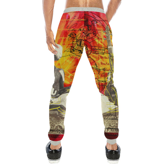 THE SITAR PLAYER Men's All Over Print Sweatpants