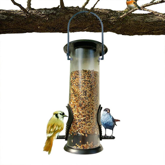 Outdoor Hanging Bird Feeder - Stylish Garden Decoration For Plastic