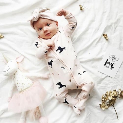 Cotton Newborn Kids Baby Girl Boy Warm Romper
